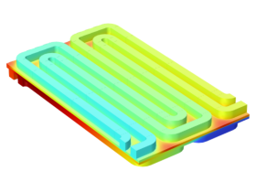 具有蛇形流场的低温质子交换膜燃料电池