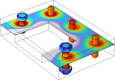 模拟螺栓预紧过程