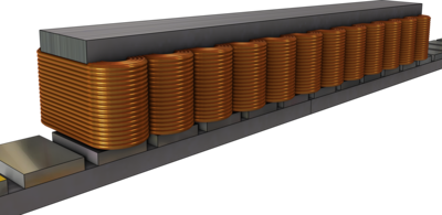 直线电机二维模型