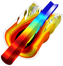 带热黏性声阻抗集总的声消声器