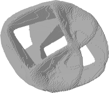 带铣削约束的扭转球的拓扑优化