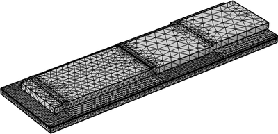 偏压谐振器的固有模态 - 来自 GDS 文件的三维几何