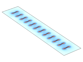 使用边界元法模拟偶极天线阵列