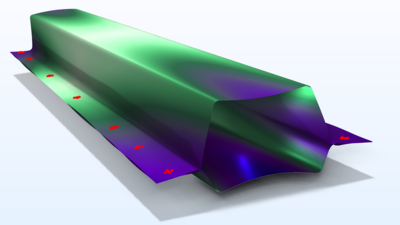 双帽梁中的点焊连接