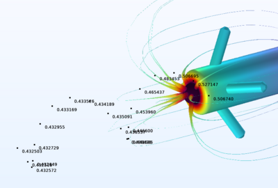 起搏器电极模型中添加注释