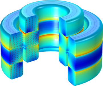 使用永磁体的轴向磁轴承