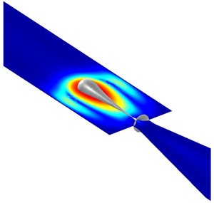 喷墨打印机喷嘴 - 水平集方法