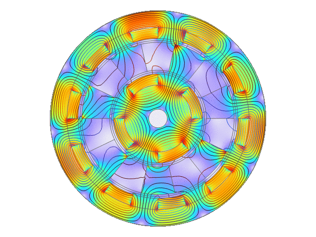 磁齿轮二维模型
