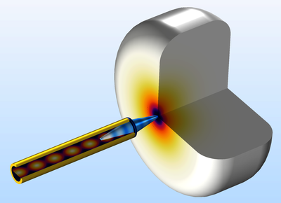 用于皮肤癌诊断的圆锥形介电探针建模