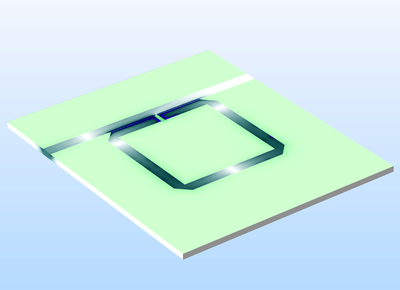 使用开口谐振环的陷波滤波器