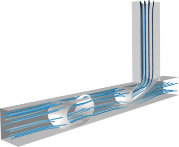T 型管中的液滴破碎
