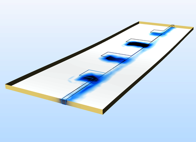 应力作用下 PCB 上的微波滤波器