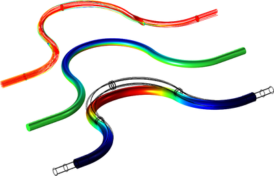 科里奥利流量计:频域 FSI 分析