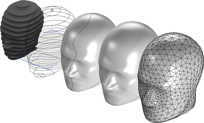 导入曲线数据并放样成实体