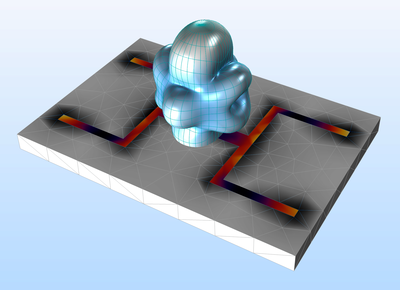 双频带印刷天线瞬态分析