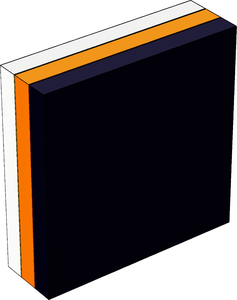 带辐射的薄间隙