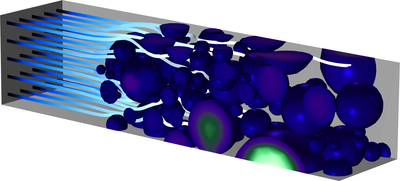 异构电极模型均质化