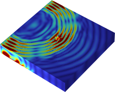 石英陶瓷高温烧蚀-压电导波传播仿真