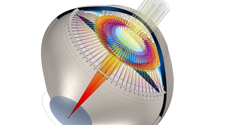 三维眼睛模型还老视人群清晰视力